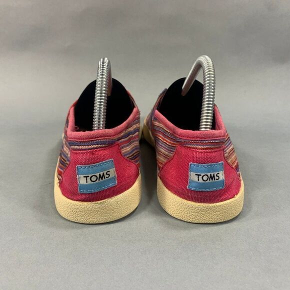 Toms Women’s Size 8 Pink Colorful Canvas Flats - Picture 5 of 10
